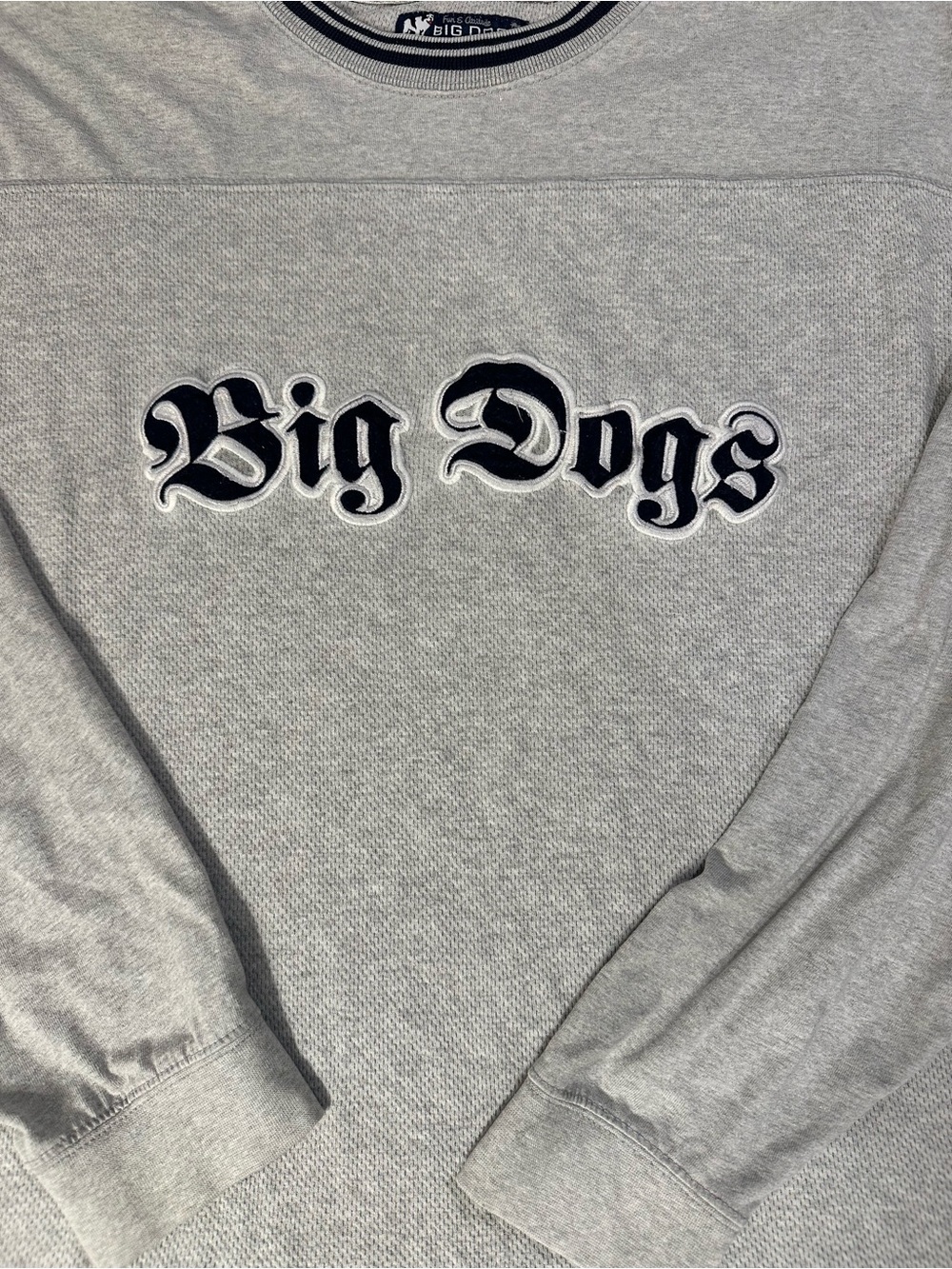 Big Dogs Gray Sweatshirt with Black Logo
